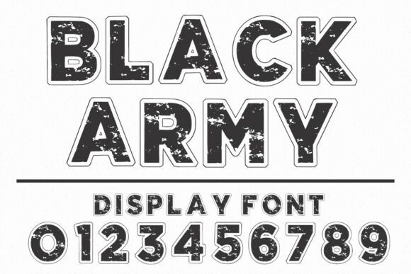 Black Army Font for Bold Branding