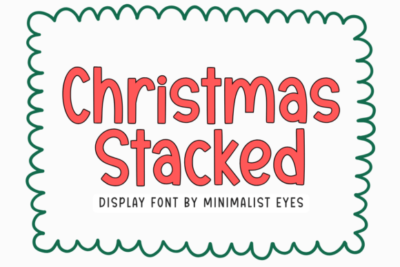 Christmas Stacked Font for Bold Branding
