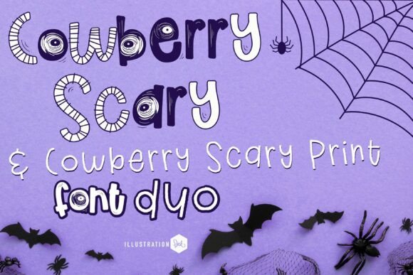 Cowberry Scary Duo Font Review