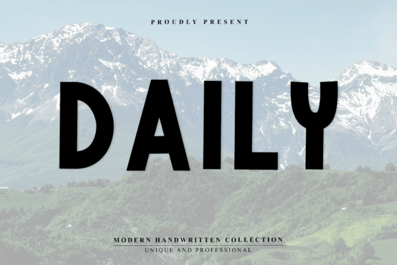 Daily Font for Creative Projects