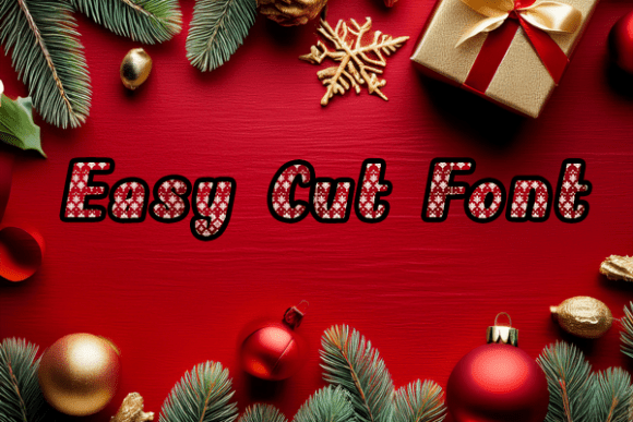 Easy Cut Font for Web Design