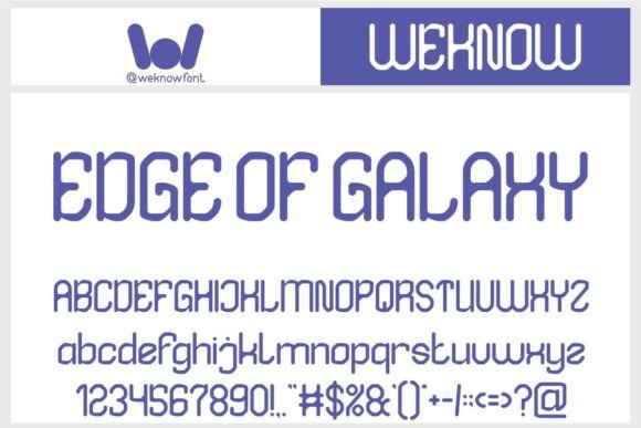 Edge of Galaxy Font