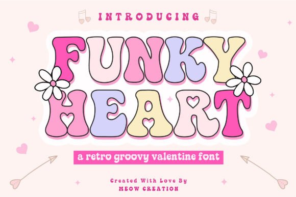 Funky Heart Font for Bold Branding