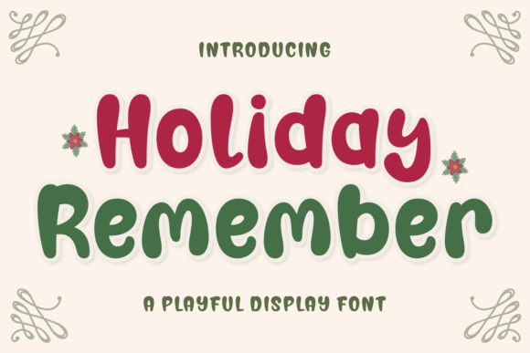 Holiday Remember Font for Bold Campaigns