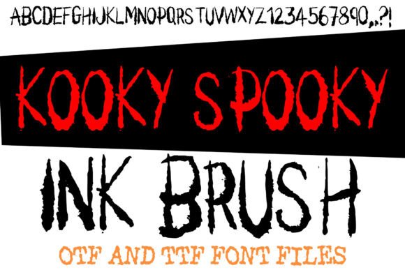 Kooky Spooky Ink Brush Font