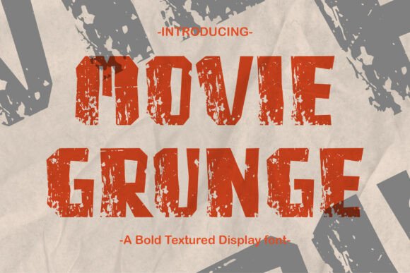 Movie Grunge Font for Bold Branding