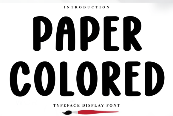 Paper Colored Font for Festive Branding