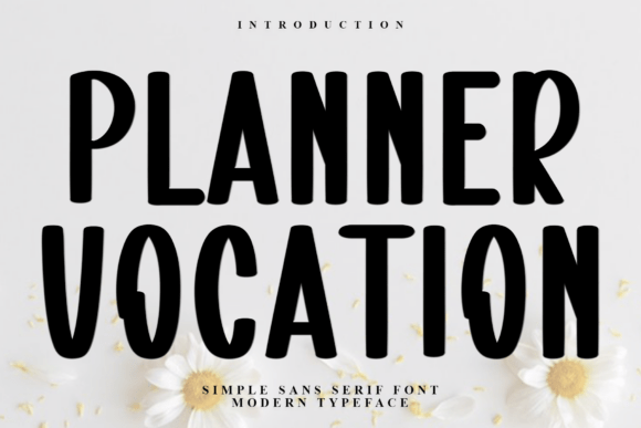 Planner Vocation Font for Festive Branding