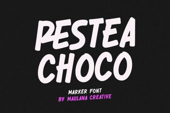 Restea Choco Font for Creative Projects