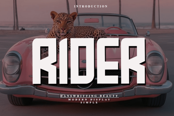 Rider Font for Bold Design