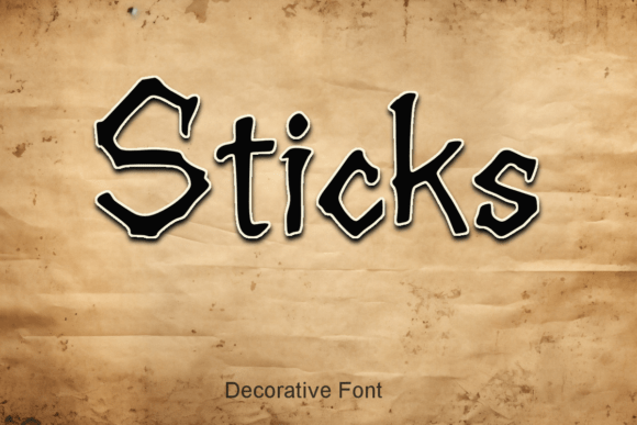 Sticks: A Rugged Font for Nature-Inspired Design